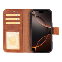 Duo Deri Cüzdan Kılıf — iPhone 16 Pro