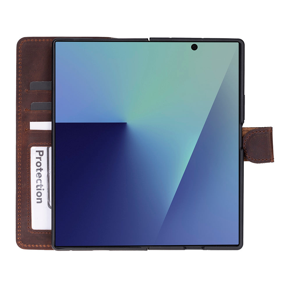 Wallet ID Samsung Galaxy Z Fold 7 Deri Folio Kılıf