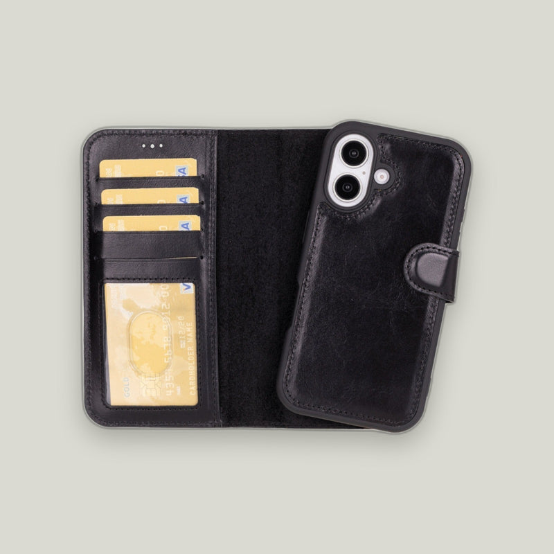 Duo Deri Cüzdan Kılıf — iPhone 16