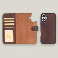 Duo Deri Cüzdan Kılıf — iPhone 16