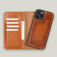 Magic Duo Deri Cüzdan Kılıf — iPhone 12 Pro Max
