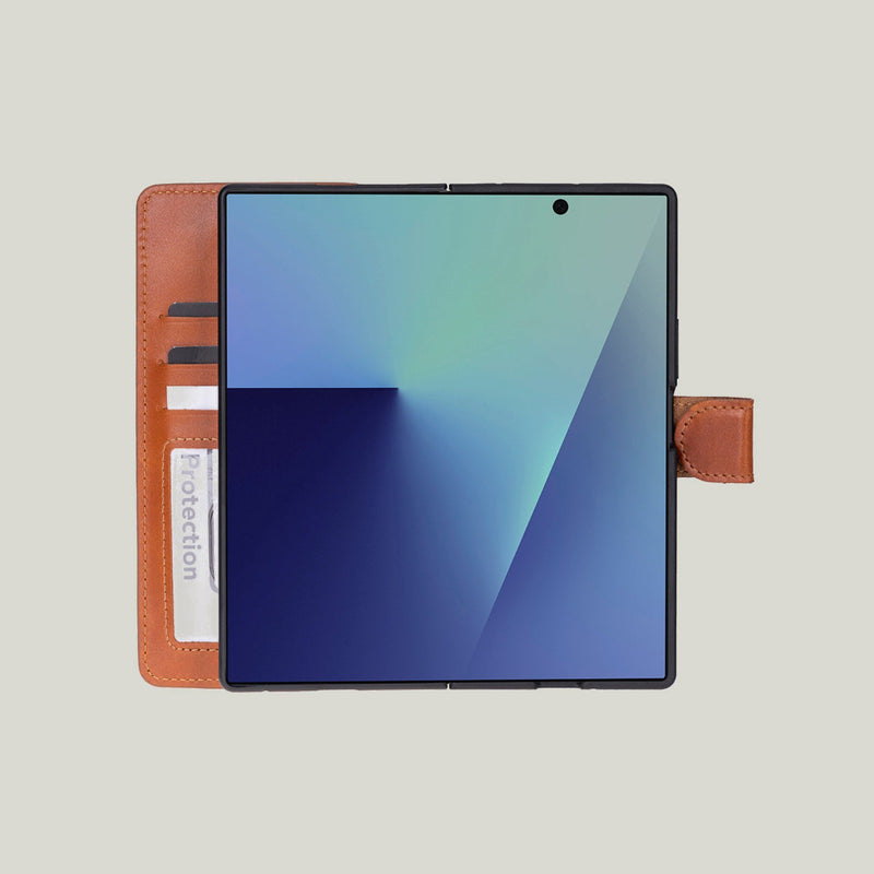 Wallet ID Samsung Galaxy Z Fold 7 Deri Folio Kılıf