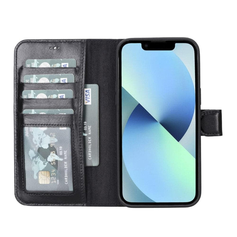 Duo Deri Cüzdan Kılıf — iPhone 14 Pro
