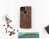Magic Google Pixel 5 Deri Cüzdanlı Kılıf