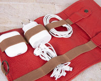Leather Deri Kablo Organizeri