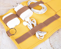 Leather Deri Kablo Organizeri