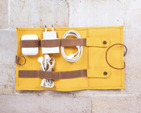 Leather Deri Kablo Organizeri