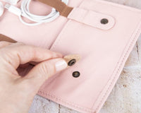 Leather Deri Kablo Organizeri