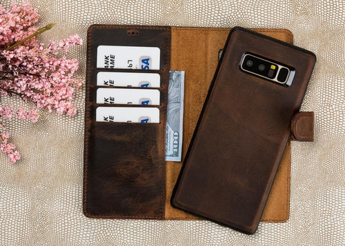 Magic Samsung Galaxy Note 8 Deri Cüzdanlı Kılıf