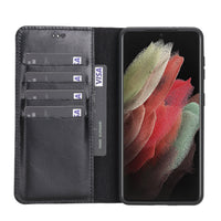 Magic Samsung Galaxy S21 Deri Cüzdanlı Kılıf