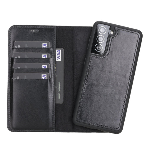 Magic Samsung Galaxy S21 Deri Cüzdanlı Kılıf