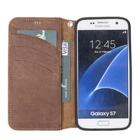 Wallet Case Samsung Galaxy S7 Deri Kapaklı Kılıf