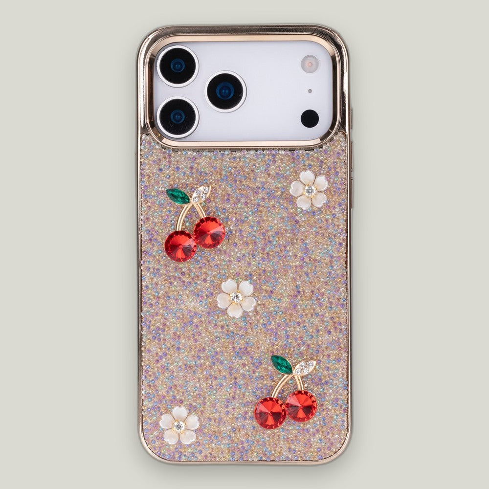 Freya Kristal Kiraz iPhone 17 Pro Max Telefon Kılıfı