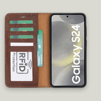 Magic Samsung Galaxy S24 Ultra Deri Cüzdanlı Kılıf