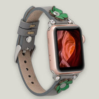 Flower Deri Apple Watch Kordonu — hakiki deri