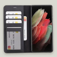 Liluri Samsung Galaxy S21 Ultra Deri Ayrılabilir Cüzdanlı Kılıf