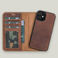 Liluri Deri Cüzdan Kılıf — iPhone 12 Mini
