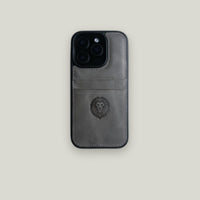 Toon CC iPhone Kılıfı Gri - Maon Leather hakiki deri telefon kılıfı
