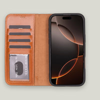 Magic Duo Deri Cüzdan Kılıf — iPhone 16 Pro Max