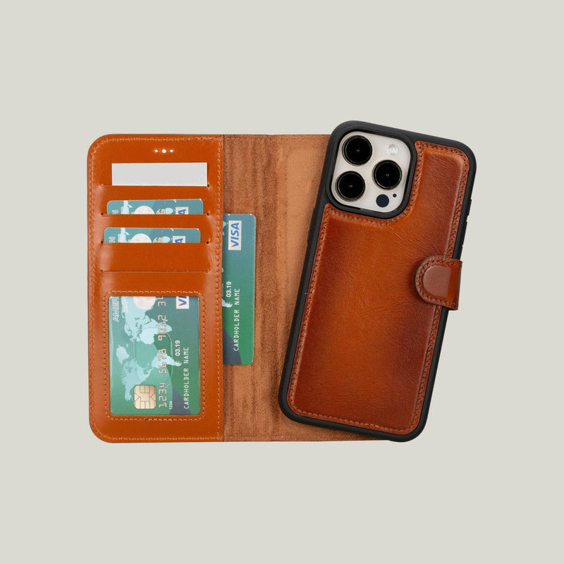 Duo Deri Cüzdan Kılıf — iPhone 15