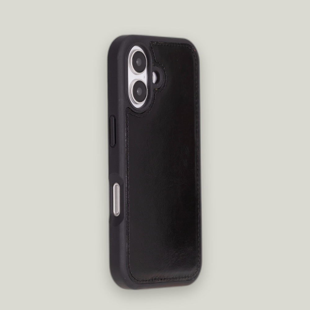 Duo Deri Cüzdan Kılıf — iPhone 16 Plus