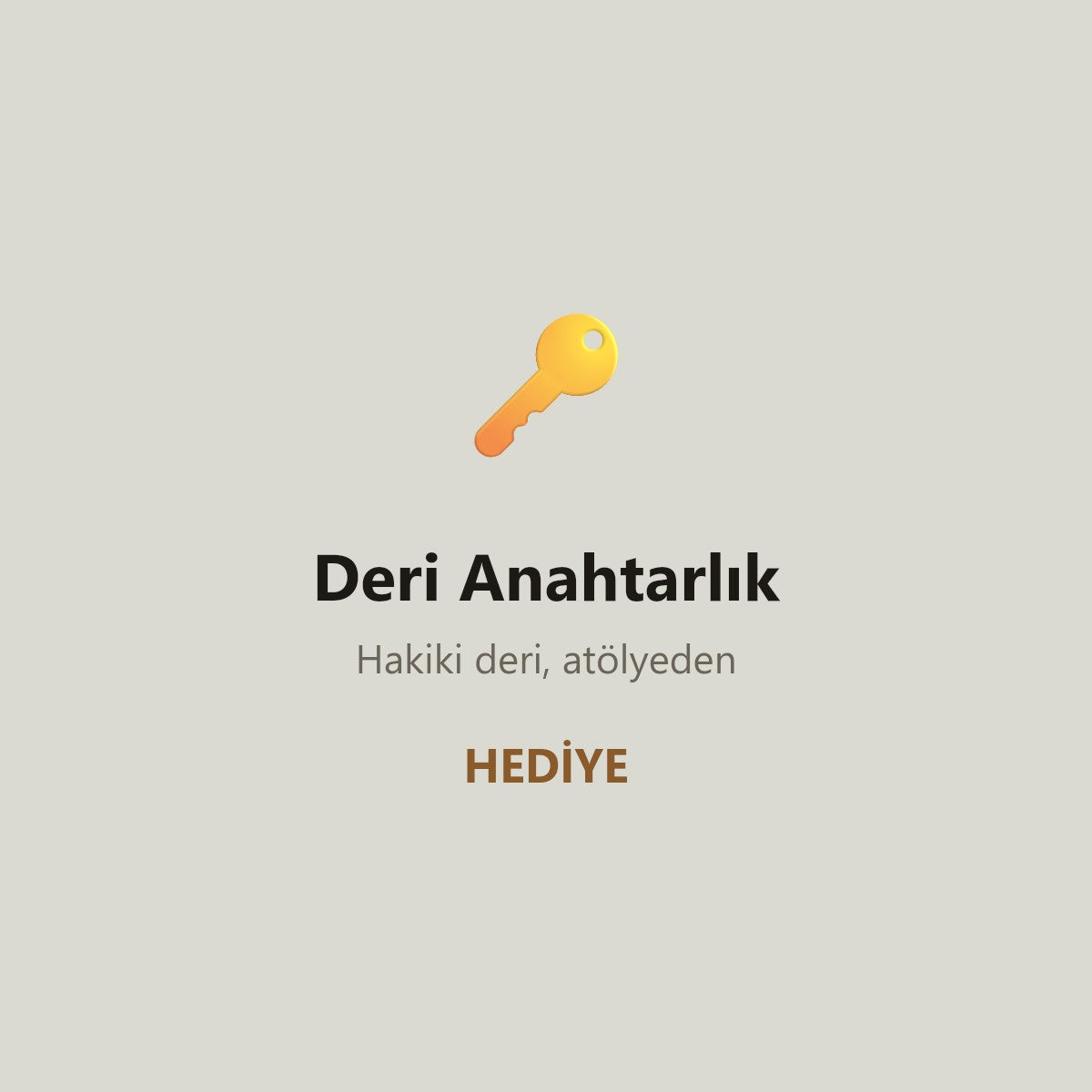 Deri Anahtarlık — Hediye