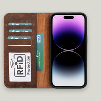 Duo Deri Cüzdan Kılıf — iPhone 15