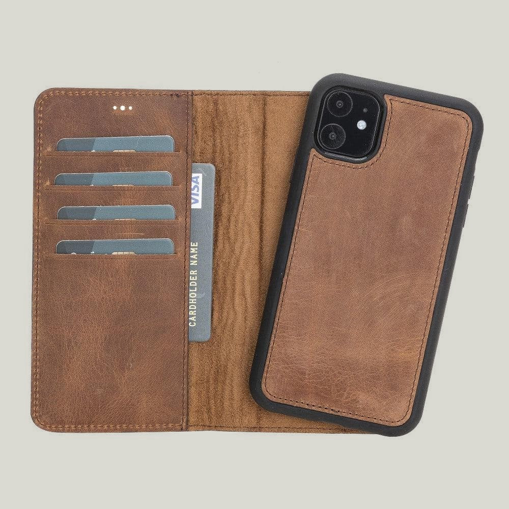 Duo Deri Cüzdan Kılıf — iPhone 11