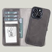 Duo Deri Cüzdan Kılıf — iPhone 13 Pro