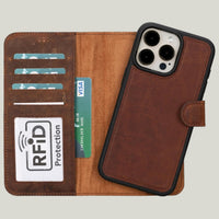 Duo Deri Cüzdan Kılıf — iPhone 15 — detay 2
