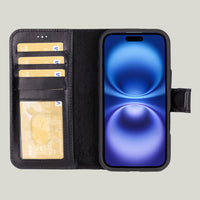 Duo Deri Cüzdan Kılıf — iPhone 16 Plus — detay 8