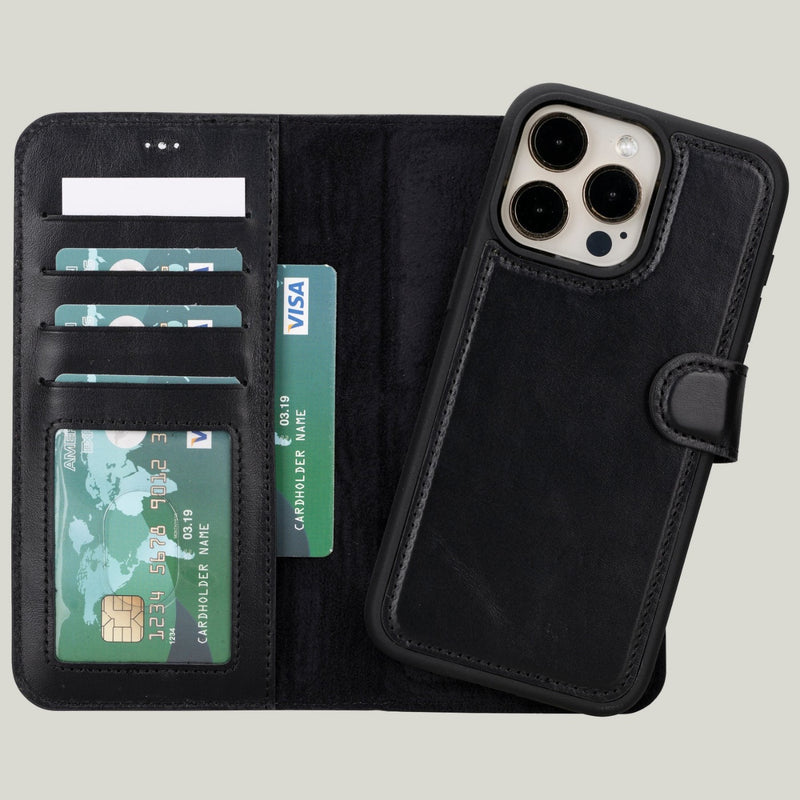 Duo Deri Cüzdan Kılıf — iPhone 16 Pro
