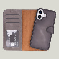 Duo Deri Cüzdan Kılıf — iPhone 17 — hakiki deri