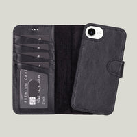 Duo Deri Cüzdan Kılıf — iPhone 17E — hakiki deri