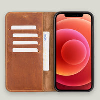 Magic Duo Deri Cüzdan Kılıf — iPhone 12 Pro Max