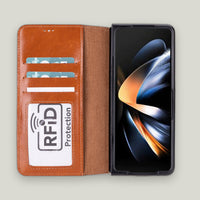 Wallet ID Samsung Galaxy Z Fold5 Deri Folio Kılıf