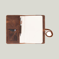 Eterna Deri Defter Kılıfı — hakiki deri