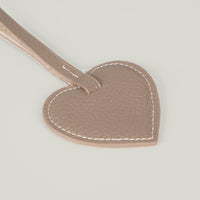 Heart Deri Charm — hakiki deri