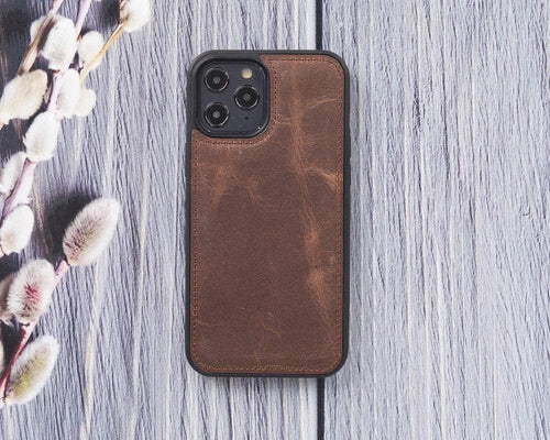 Kartlıklı Deri Kılıf — iPhone 12 Pro Max