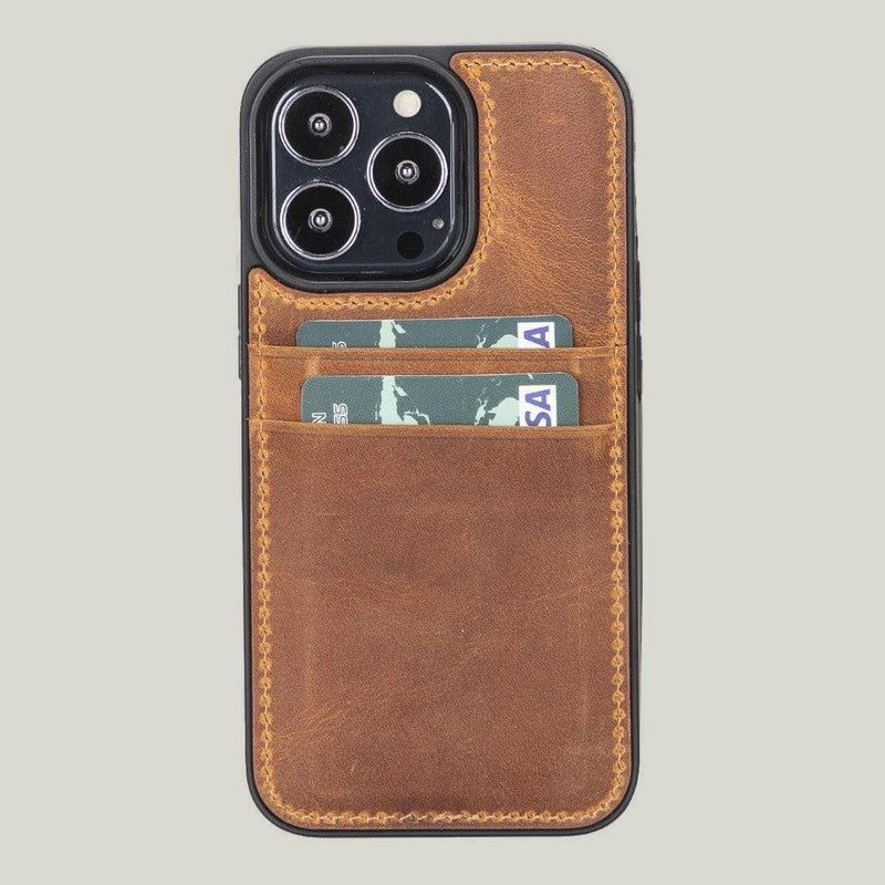Kartlıklı Deri Kılıf — iPhone 13 Pro Max