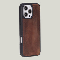 Kartlıklı Deri Kılıf — iPhone 16 Pro Max — hakiki deri
