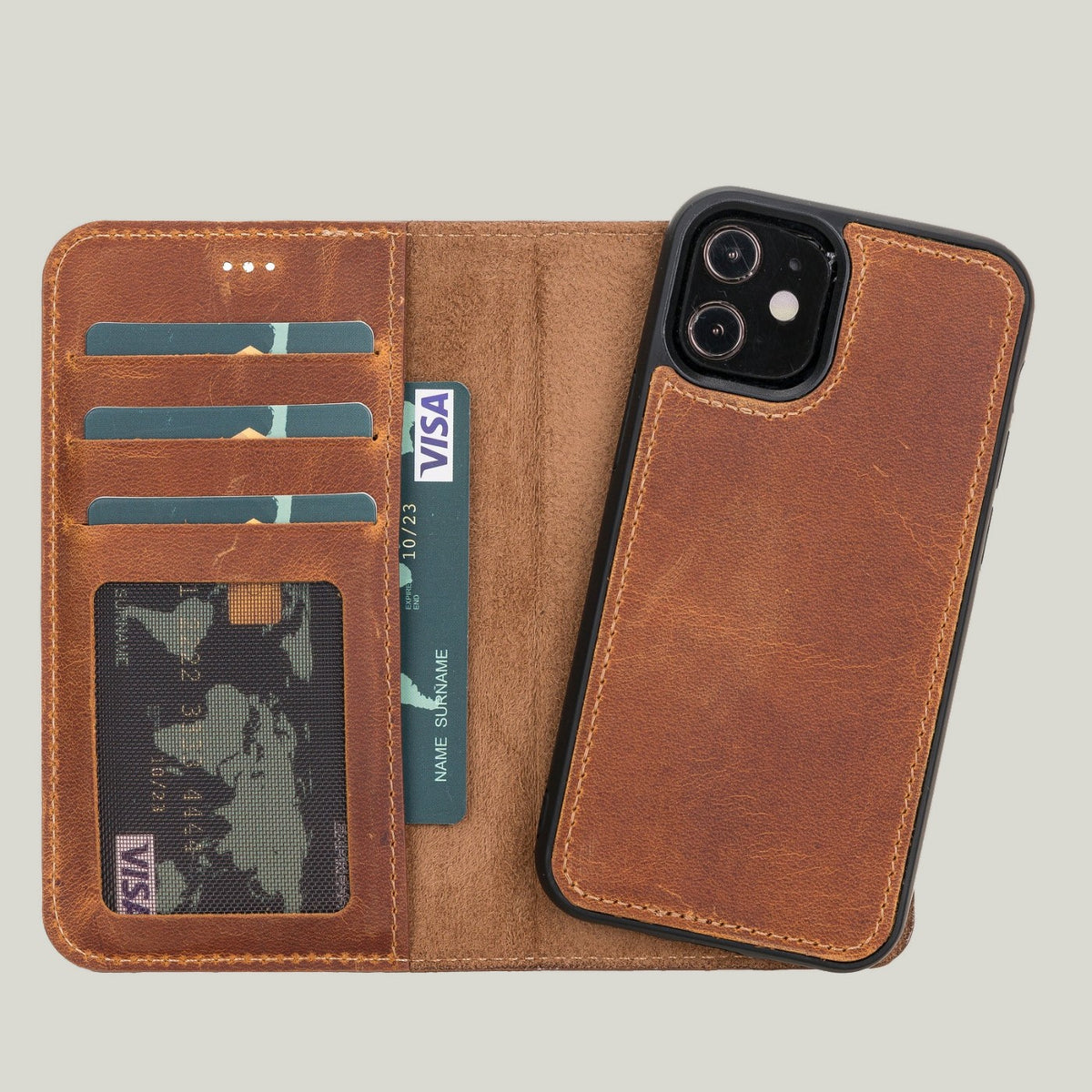 Liluri Deri Cüzdan Kılıf — iPhone 12 Mini