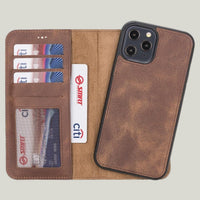 Magic Duo Deri Cüzdan Kılıf — iPhone 12 Pro Max — detay 8