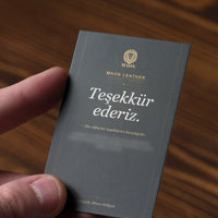 Teşekkür kartı