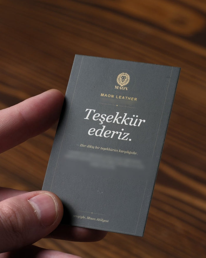 Teşekkür kartı