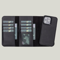 Vera Deri Cüzdan Kılıf — iPhone 13 Pro Max — hakiki deri