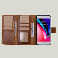 Vera Deri Cüzdan Kılıf — iPhone SE — detay 9